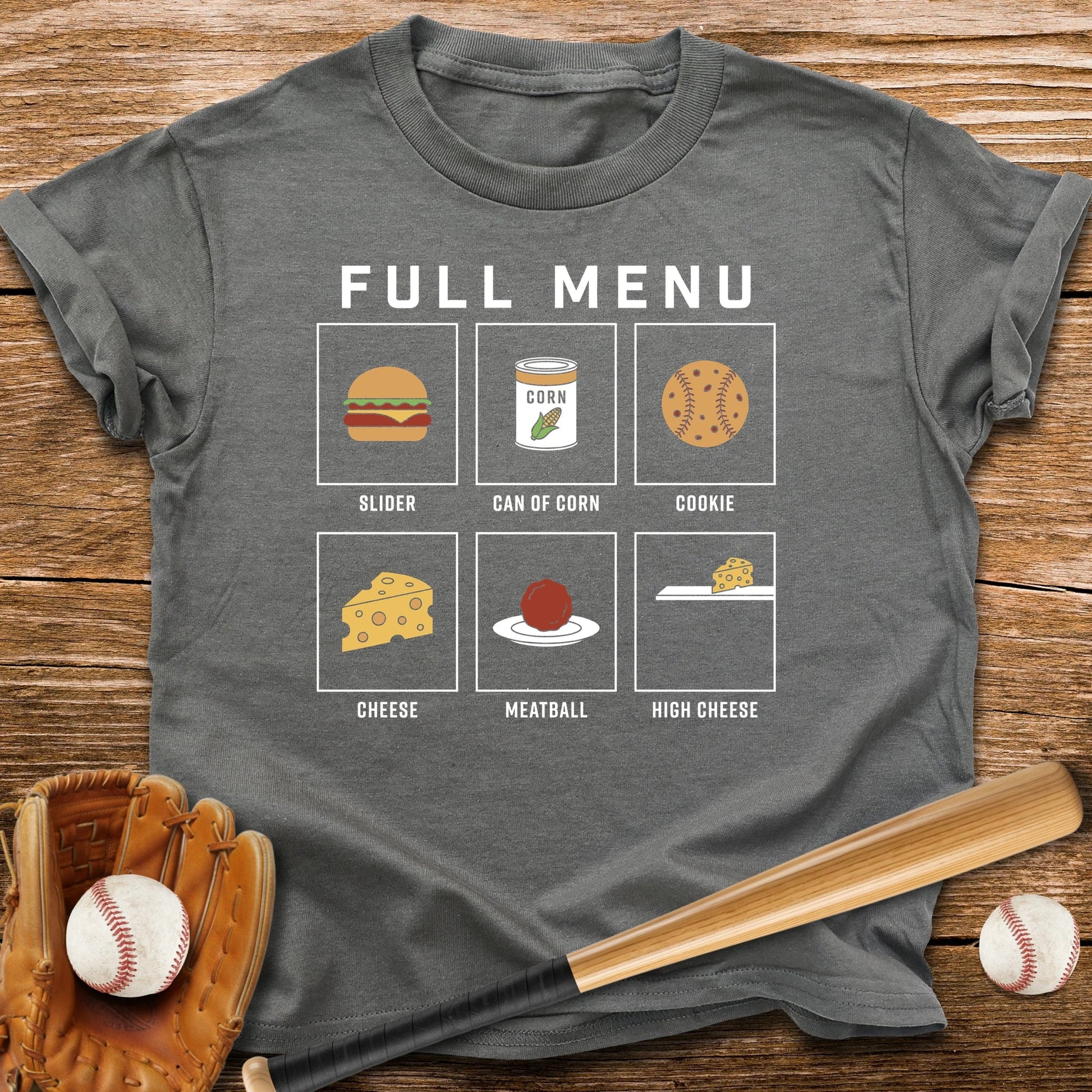 Baseball Diner Menu Youth Tee - HomeRun PrintsKids clothes