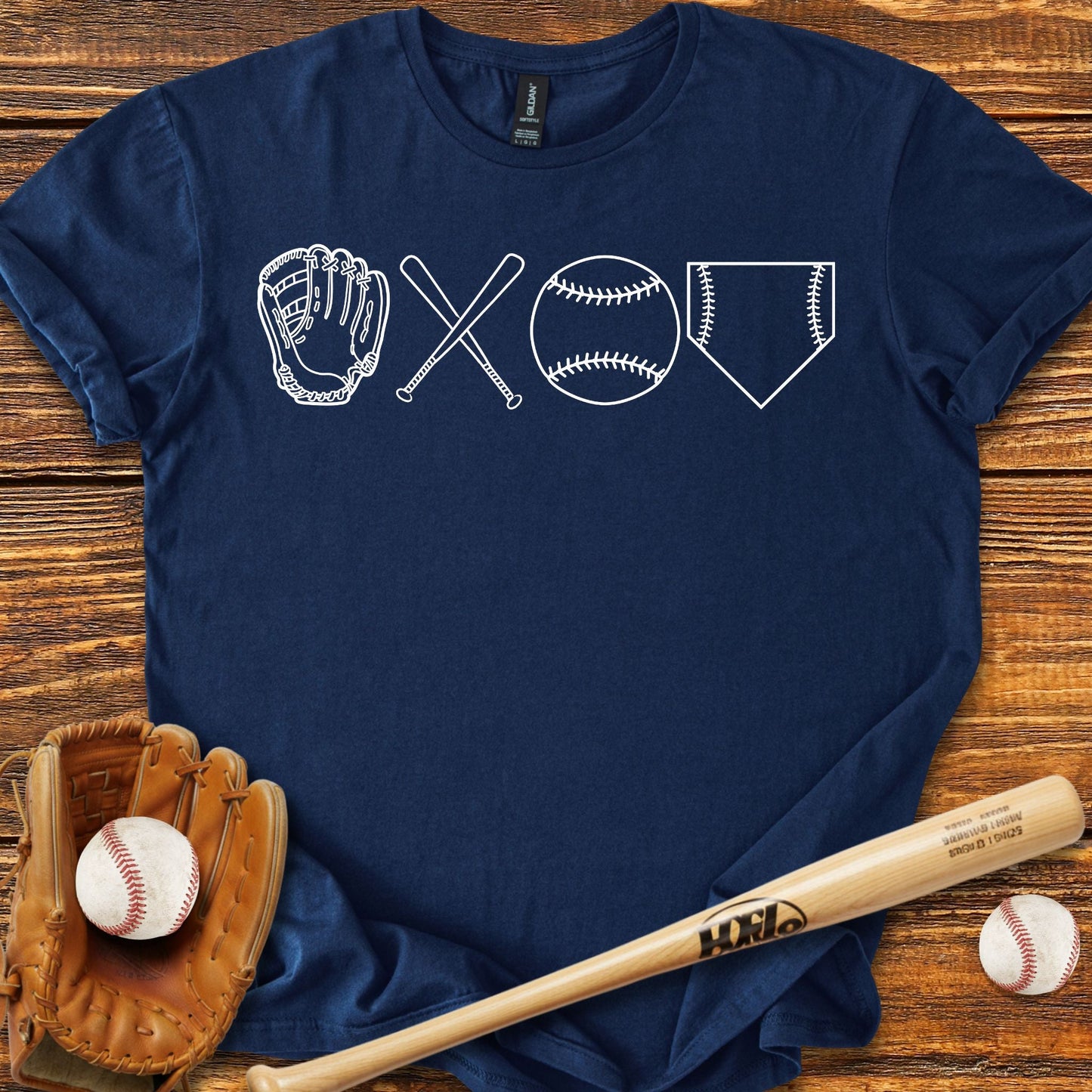 Baseball Doddle T-shirt - HomeRun PrintsT-Shirt