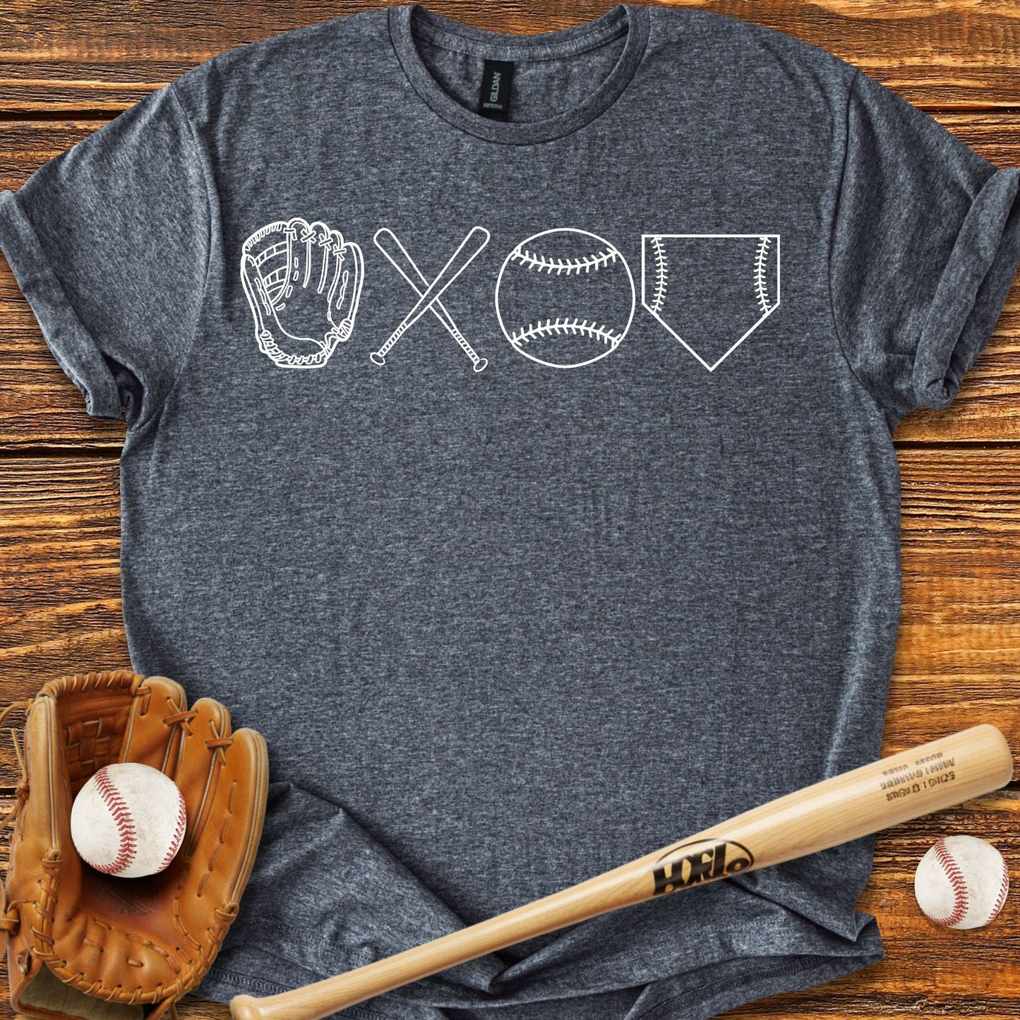 Baseball Doddle T-shirt - HomeRun PrintsT-Shirt