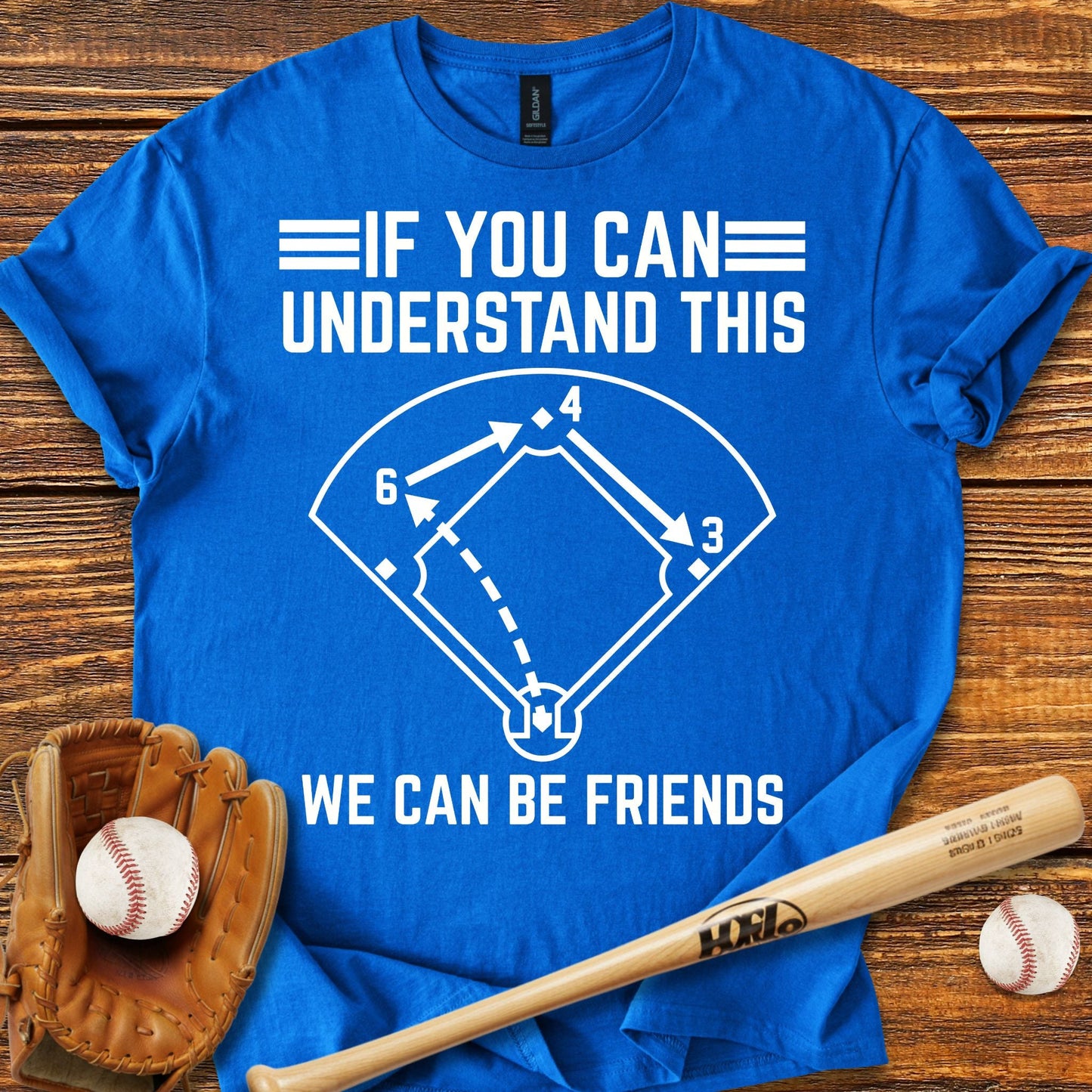 Baseball Double Play T-shirt - HomeRun PrintsT-Shirt