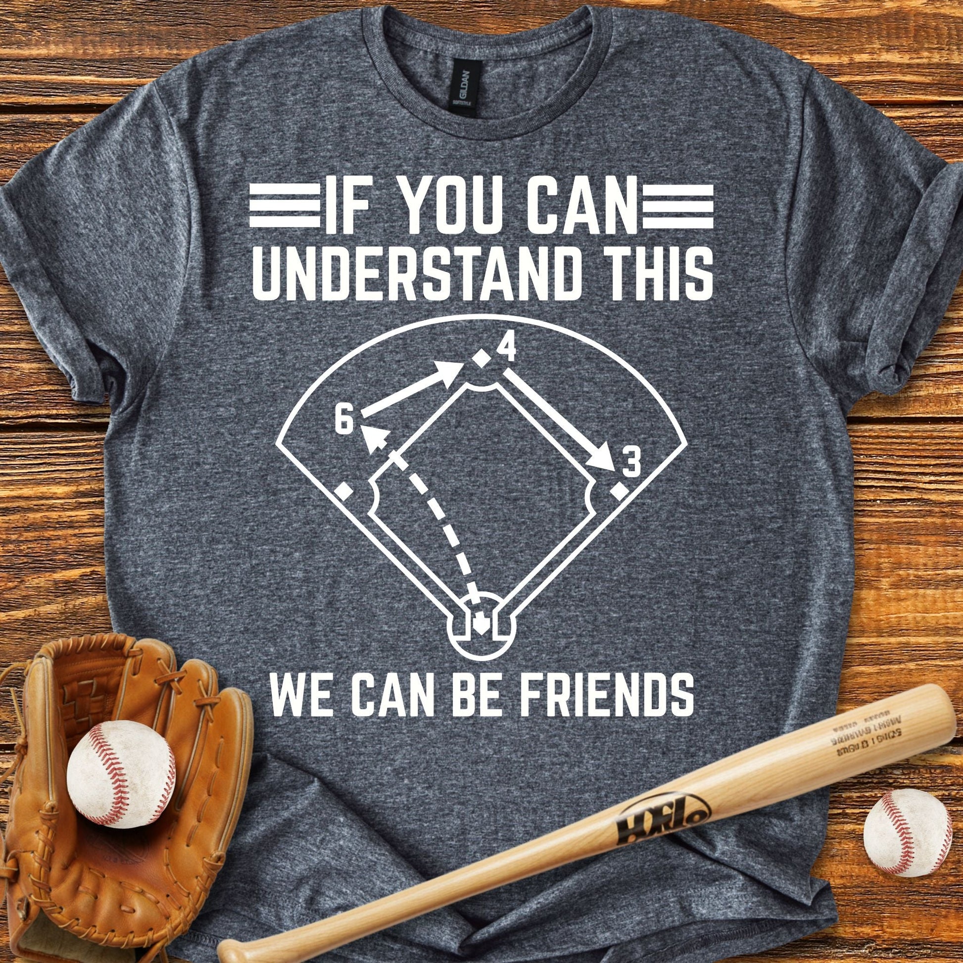 Baseball Double Play T-shirt - HomeRun PrintsT-Shirt
