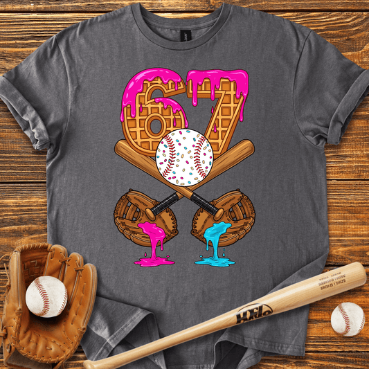 Baseball Drip 67 Catcher T-Shirt - HomeRun PrintsT-Shirt