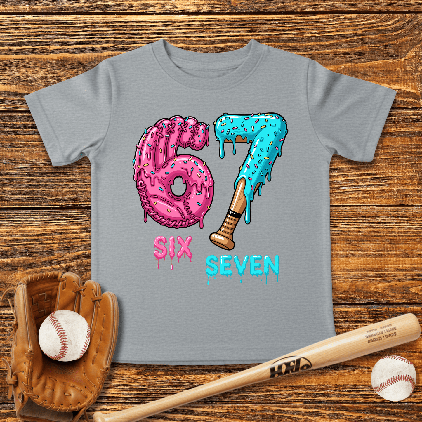 Baseball Drip 67 Infant Baby T-Shirt - HomeRun PrintsBaby T-Shirt