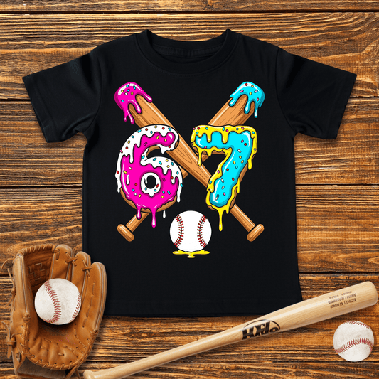 Baseball Drip 67 Infant Baby T-Shirt - HomeRun PrintsBaby T-Shirt
