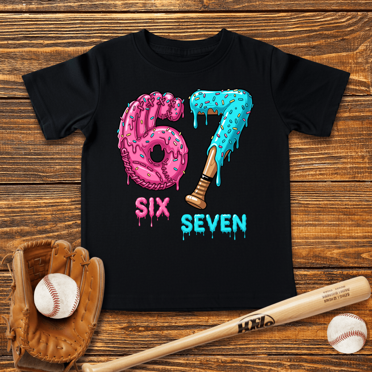 Baseball Drip 67 Infant Baby T-Shirt - HomeRun PrintsBaby T-Shirt