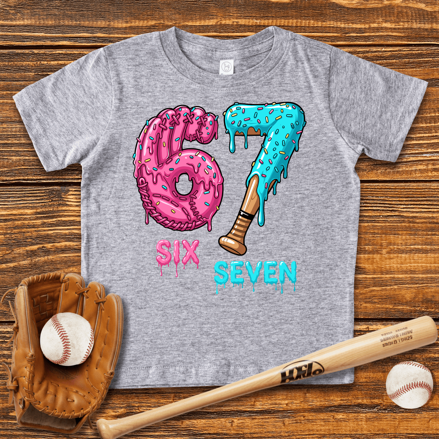 Baseball Drip 67 Infant Baby T-Shirt - HomeRun PrintsBaby T-Shirt