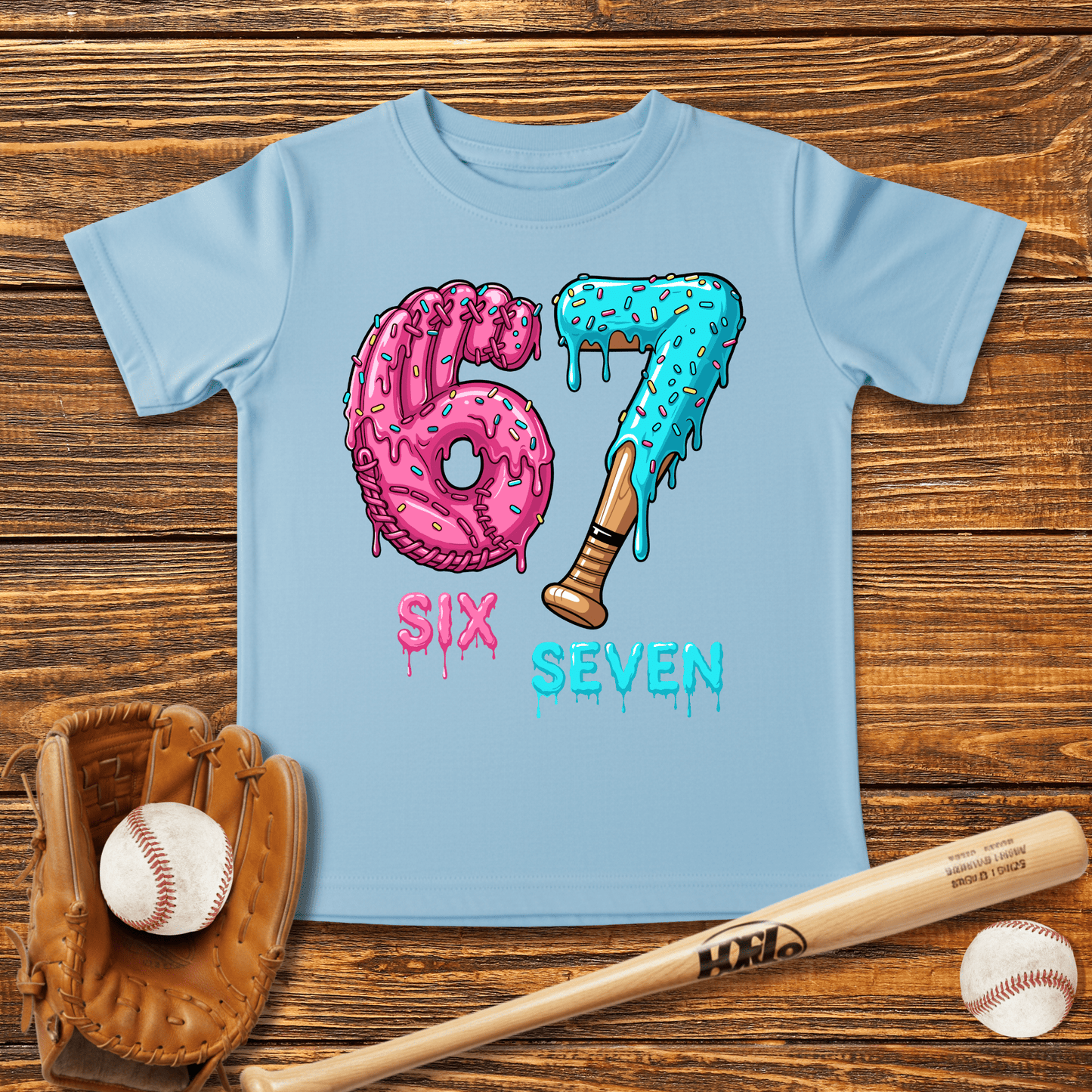 Baseball Drip 67 Infant Baby T-Shirt - HomeRun PrintsBaby T-Shirt