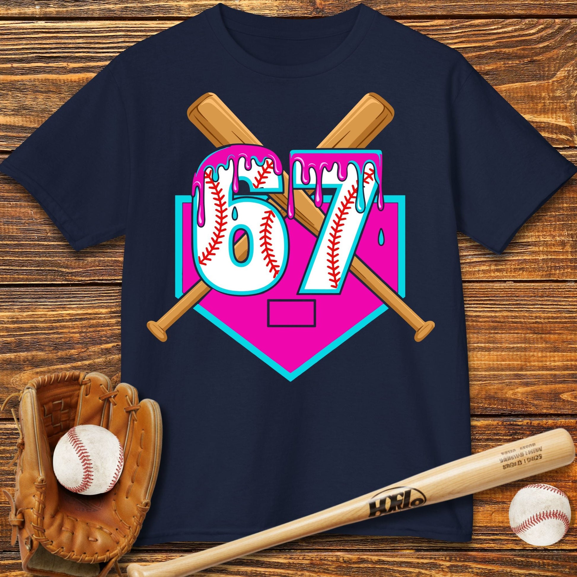 Baseball Drip 67 Kids T-Shirt - HomeRun PrintsKids clothes