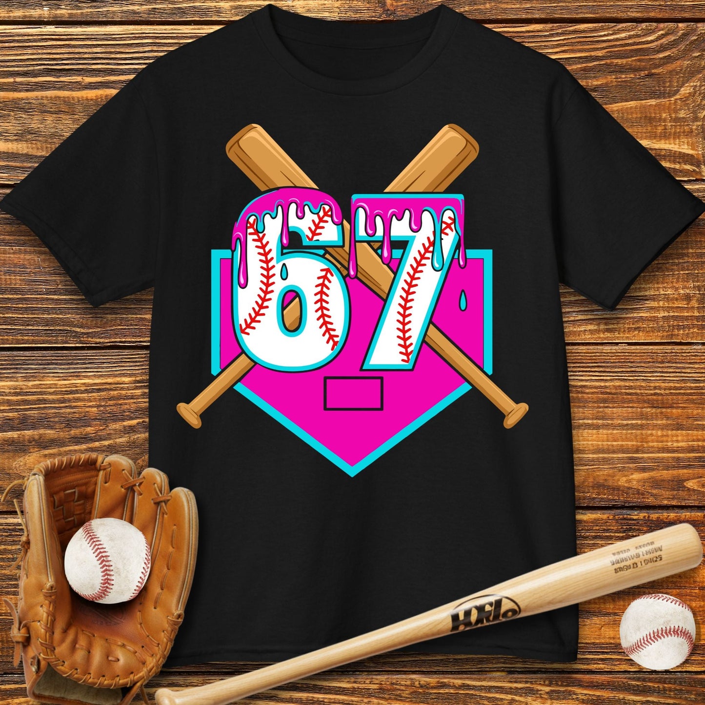 Baseball Drip 67 Kids T-Shirt - HomeRun PrintsKids clothes