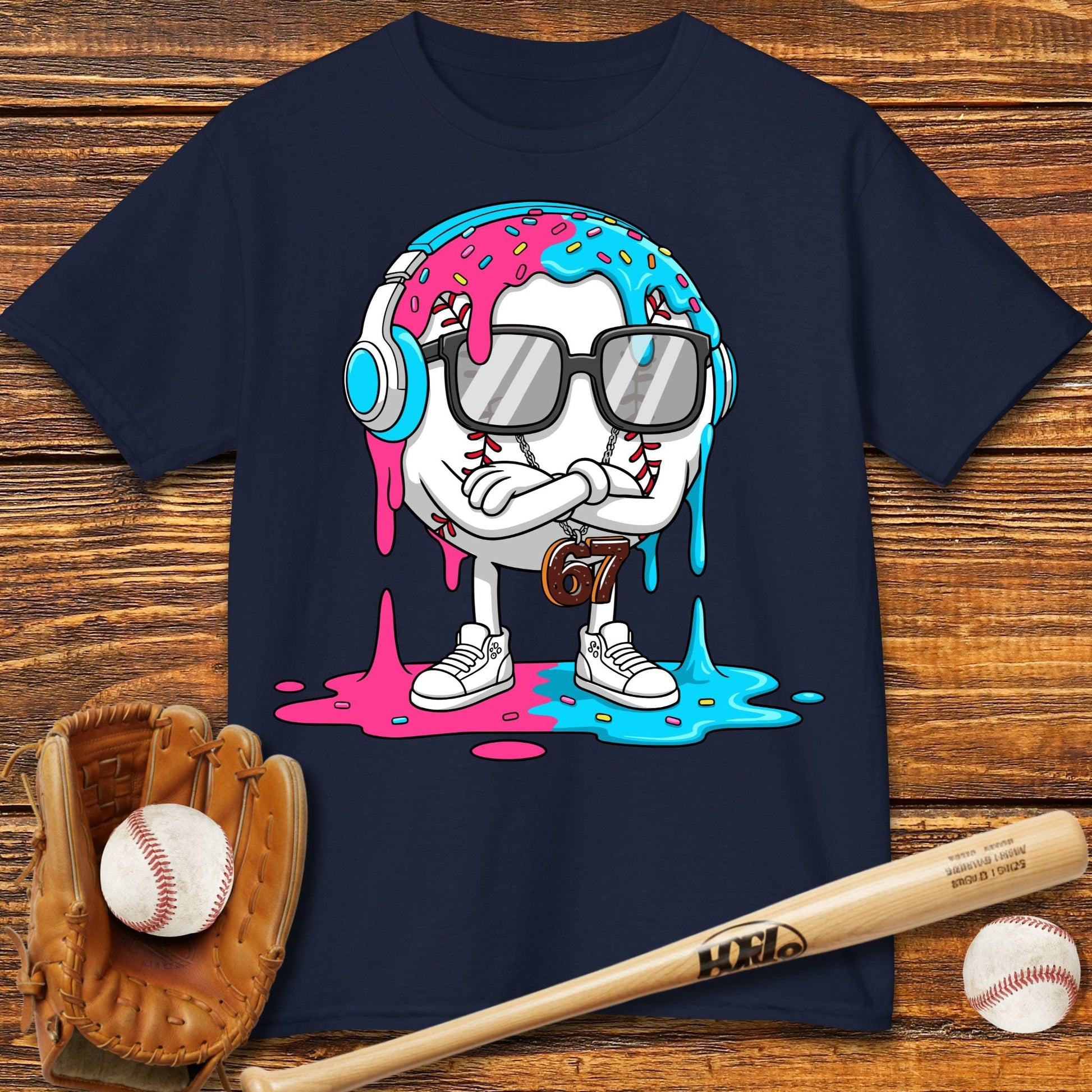 Baseball Drip 67 Kids T-shirt - HomeRun PrintsKids clothes
