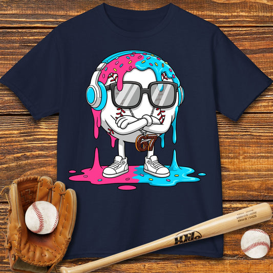 Baseball Drip 67 Kids T-shirt - HomeRun PrintsKids clothes