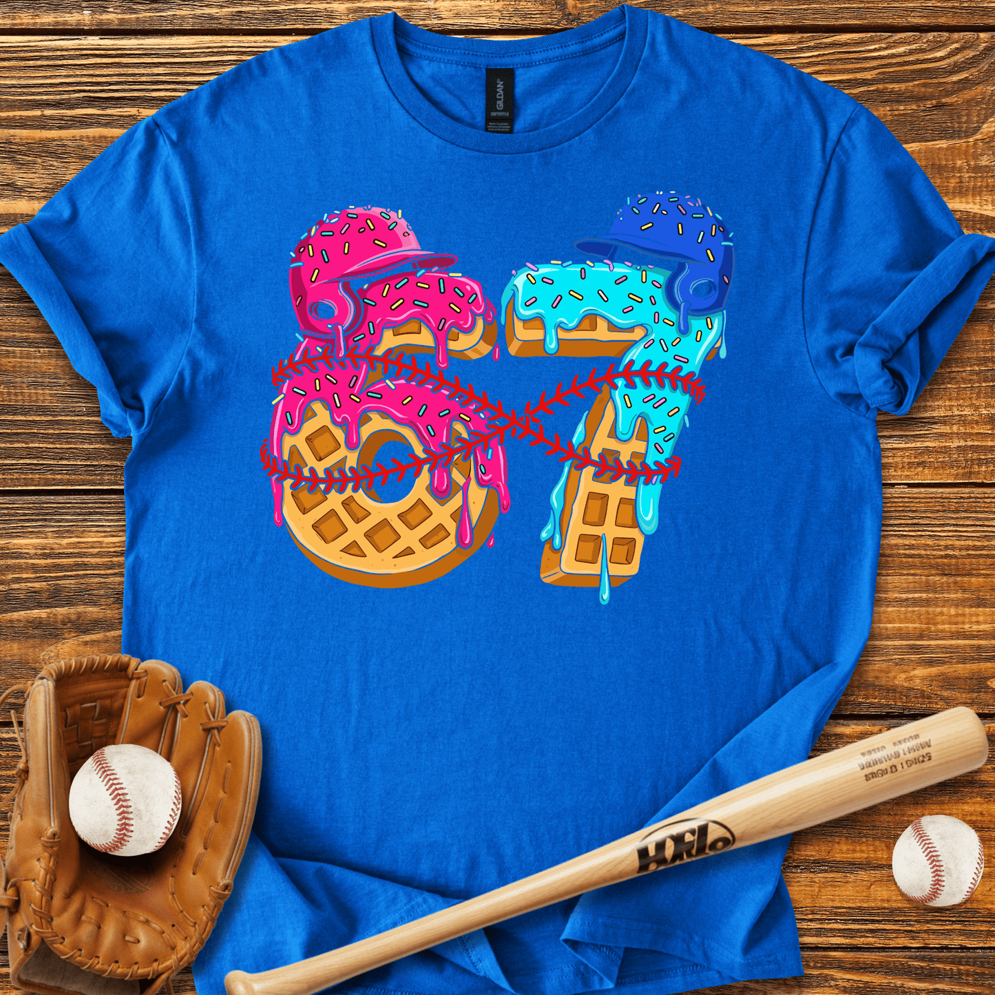 Baseball Drip 67 T-Shirt - HomeRun PrintsT-Shirt