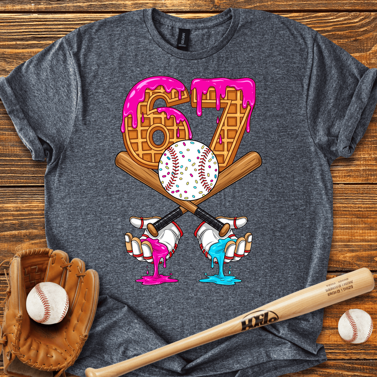 Baseball Drip 67 T-Shirt - HomeRun PrintsT-Shirt