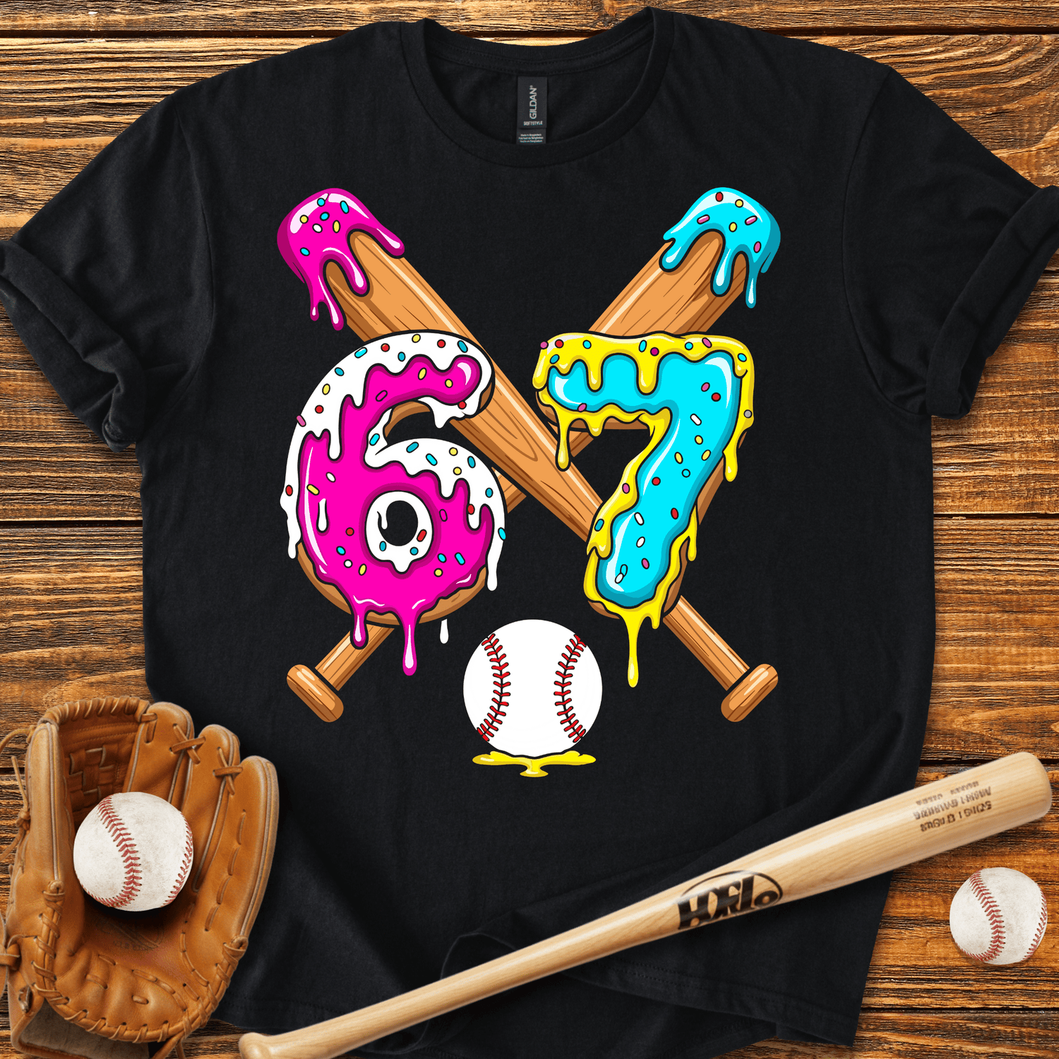Baseball Drip 67 T-Shirt - HomeRun PrintsT-Shirt