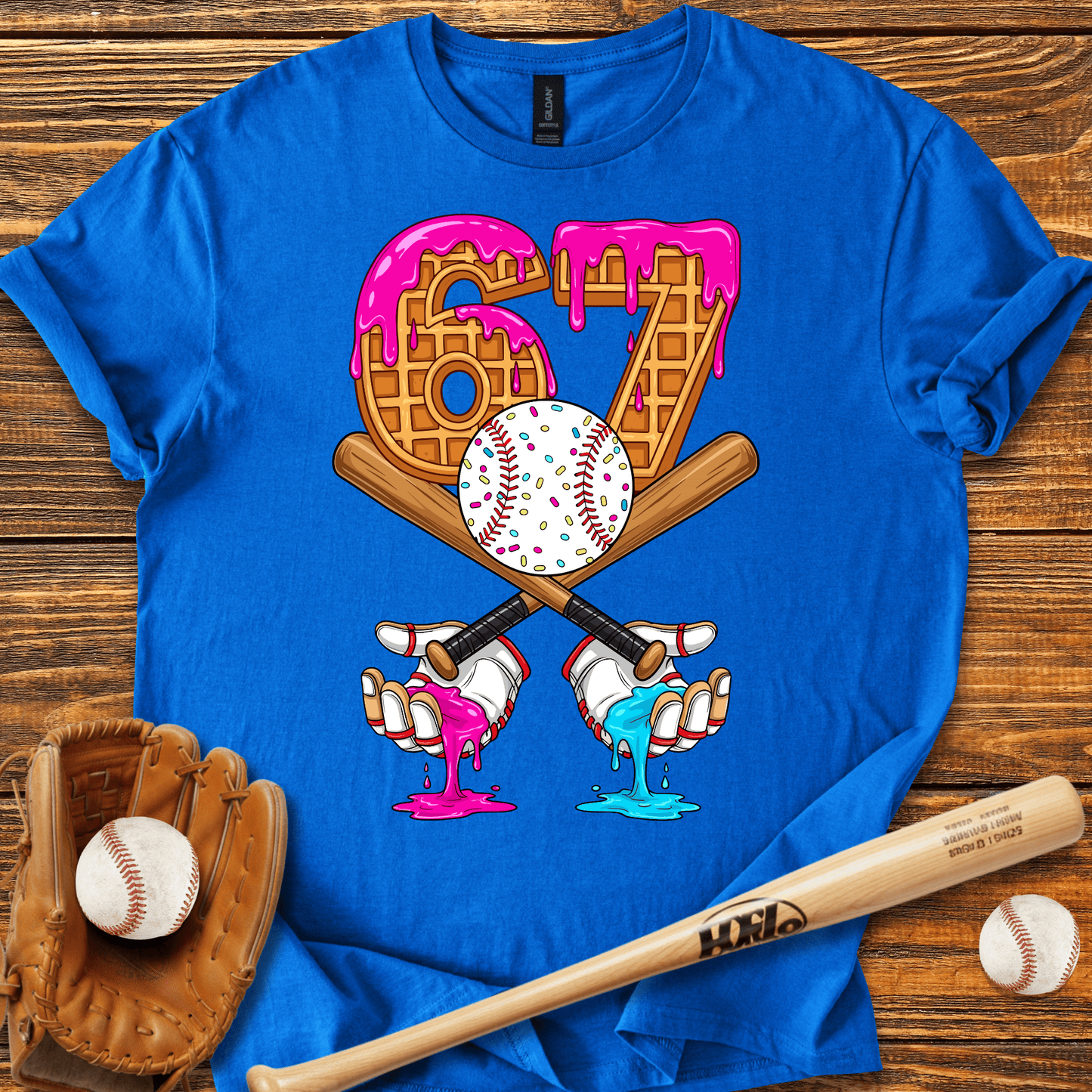 Baseball Drip 67 T-Shirt - HomeRun PrintsT-Shirt
