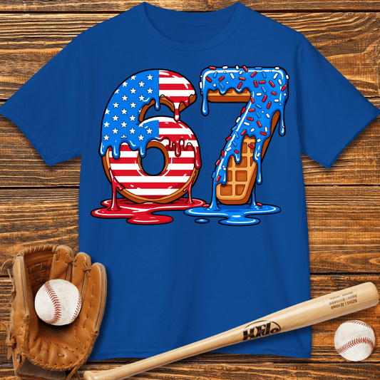 Baseball Drip 67 USA Kids T-Shirt - HomeRun PrintsKids clothes