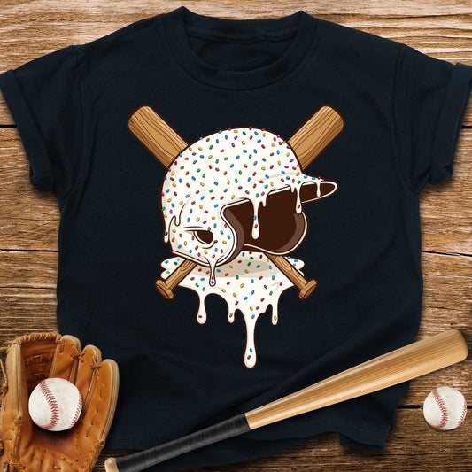 Baseball Drip Helmet Youth Tee - HomeRun PrintsKids clothes