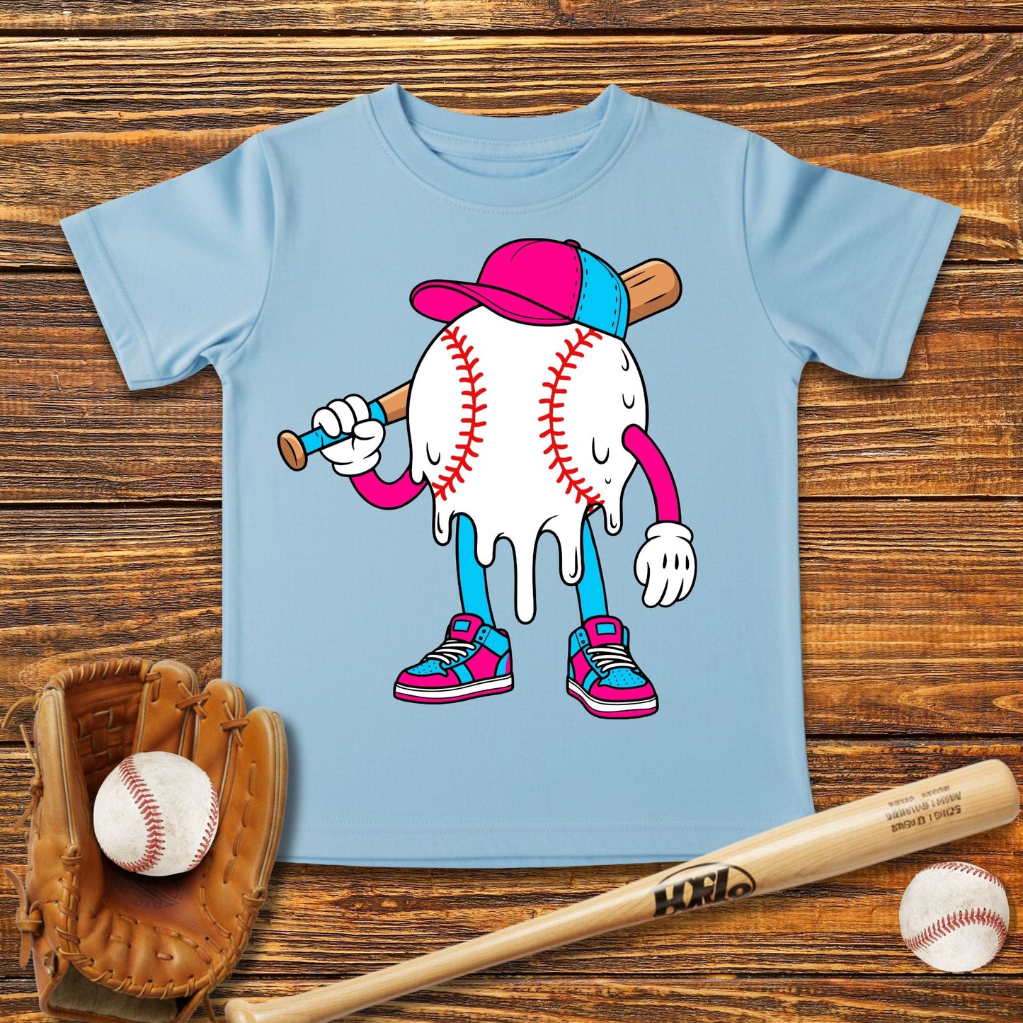 Baseball Drip Infant Baby T-Shirt - HomeRun PrintsBaby T-Shirt