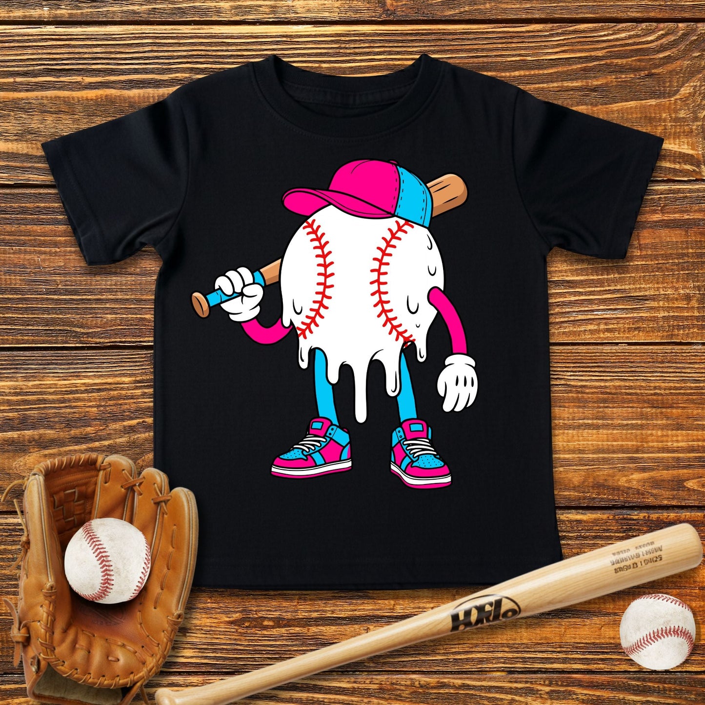 Baseball Drip Infant Baby T-Shirt - HomeRun PrintsBaby T-Shirt