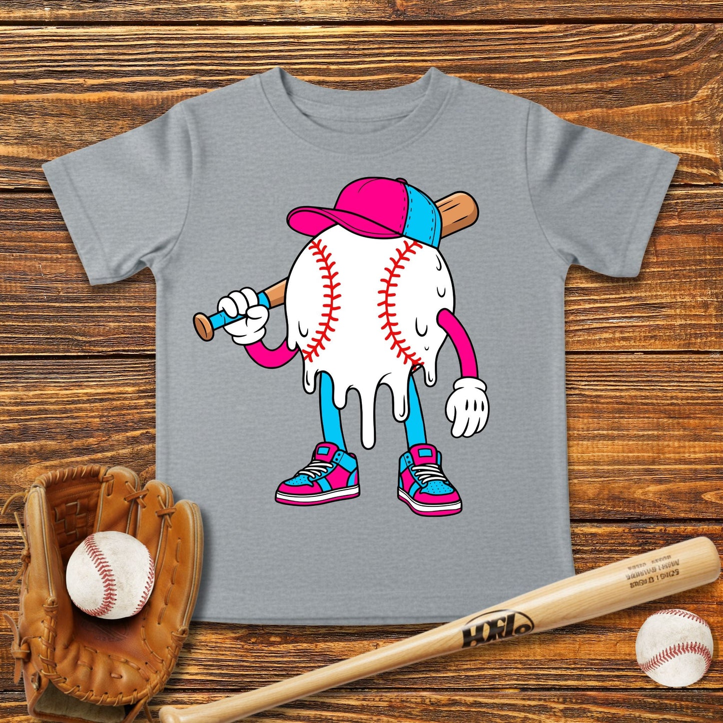 Baseball Drip Infant Baby T-Shirt - HomeRun PrintsBaby T-Shirt