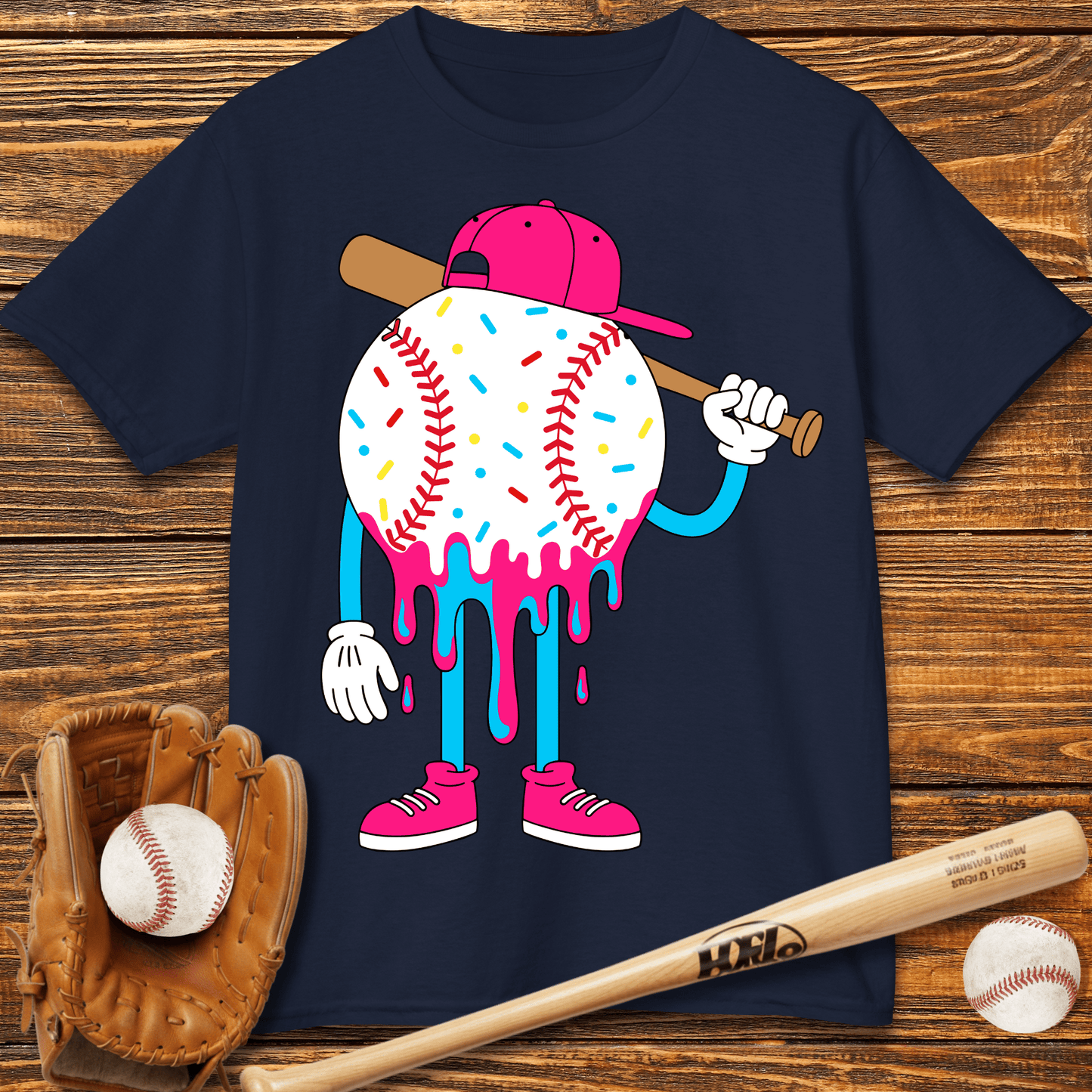 Baseball Drip Kids T-Shirt - HomeRun PrintsKids clothes