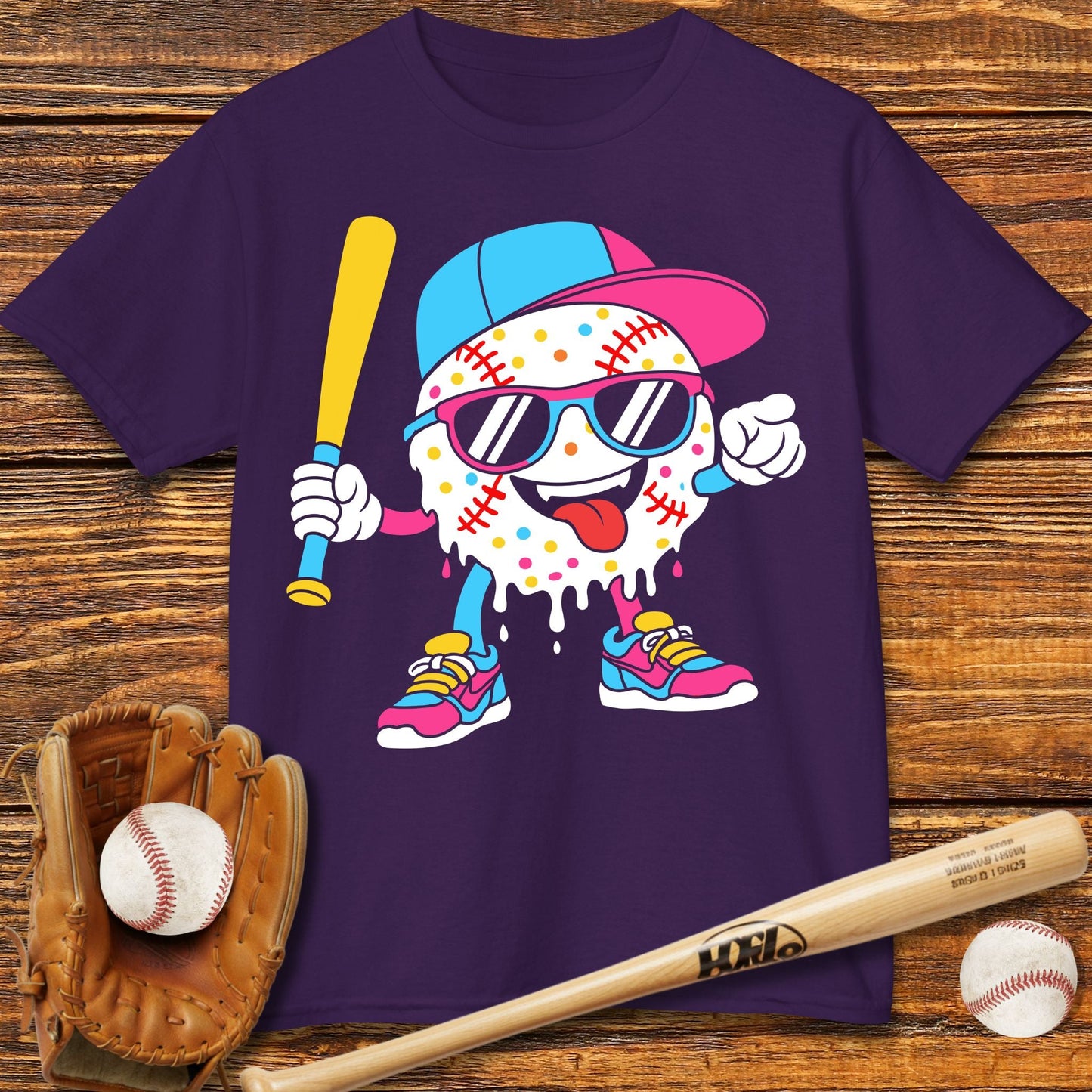 Baseball Drip Kids T-shirt - HomeRun PrintsKids clothes