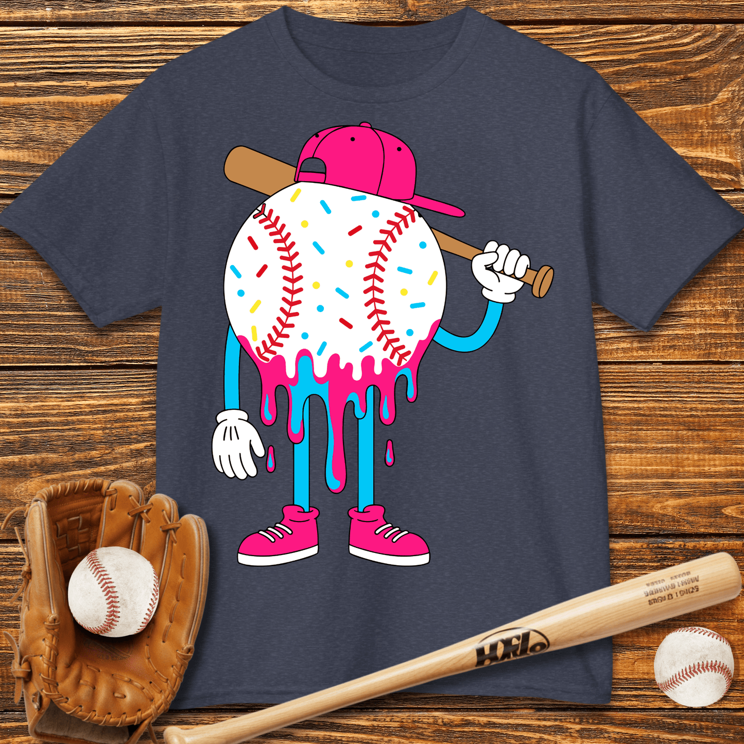 Baseball Drip Kids T-Shirt - HomeRun PrintsKids clothes