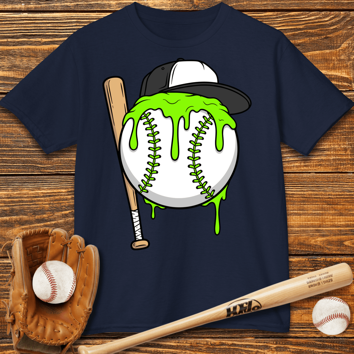 Baseball Drip Kids T-Shirt - HomeRun PrintsKids clothes