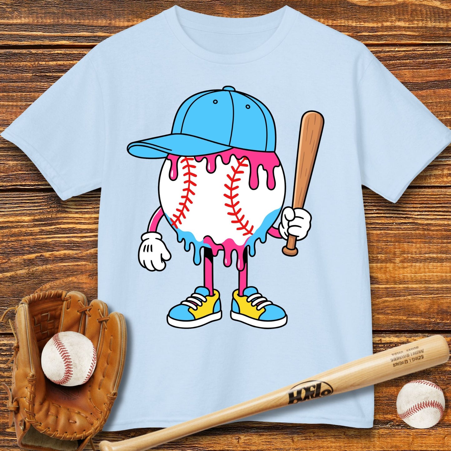 Baseball Drip Kids T-shirt - HomeRun PrintsKids clothes