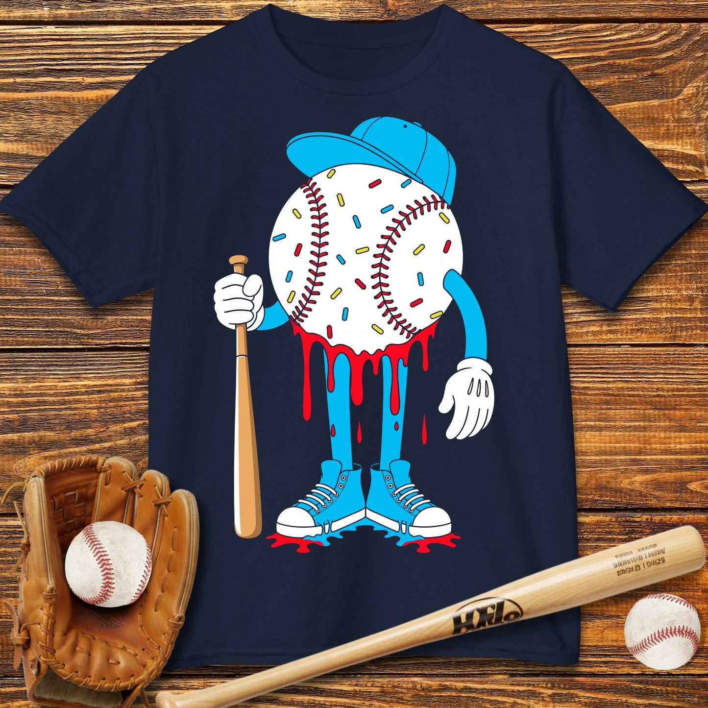Baseball Drip Kids T-Shirt - HomeRun PrintsKids clothes