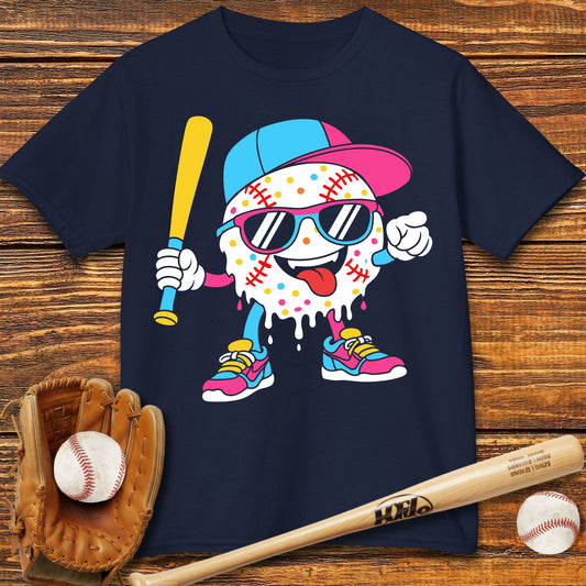 Baseball Drip Kids T-shirt - HomeRun PrintsKids clothes