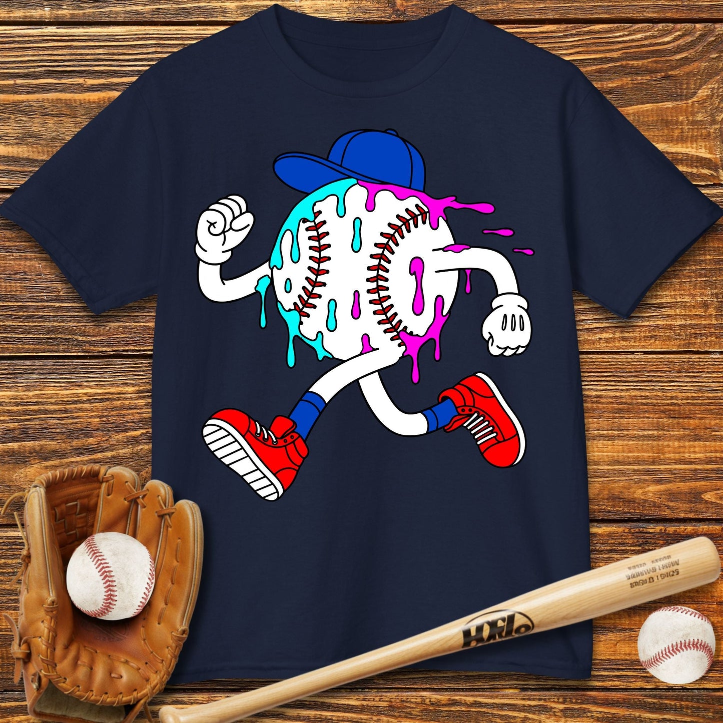Baseball Drip Kids T-Shirt - HomeRun PrintsKids clothes