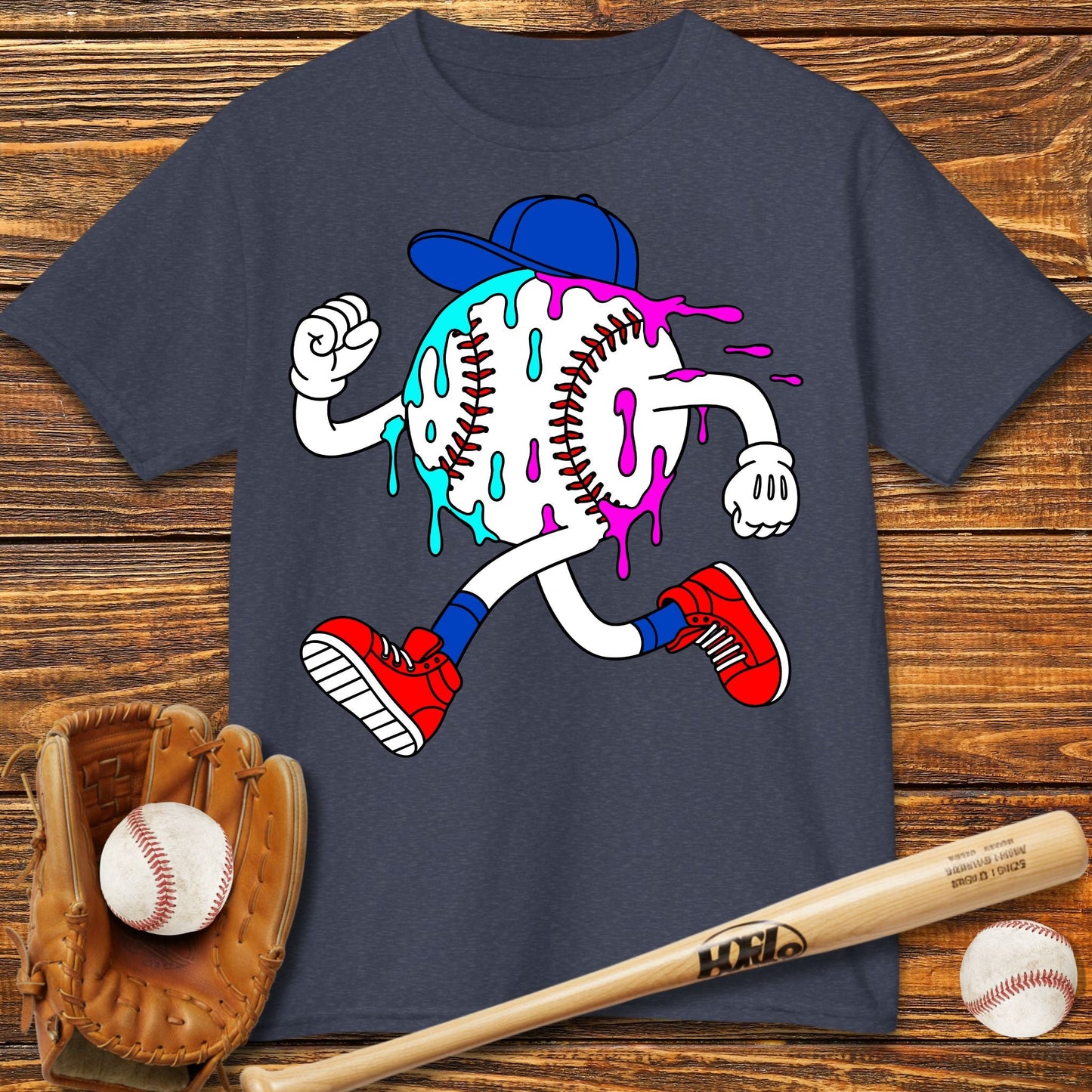 Baseball Drip Kids T-Shirt - HomeRun PrintsKids clothes
