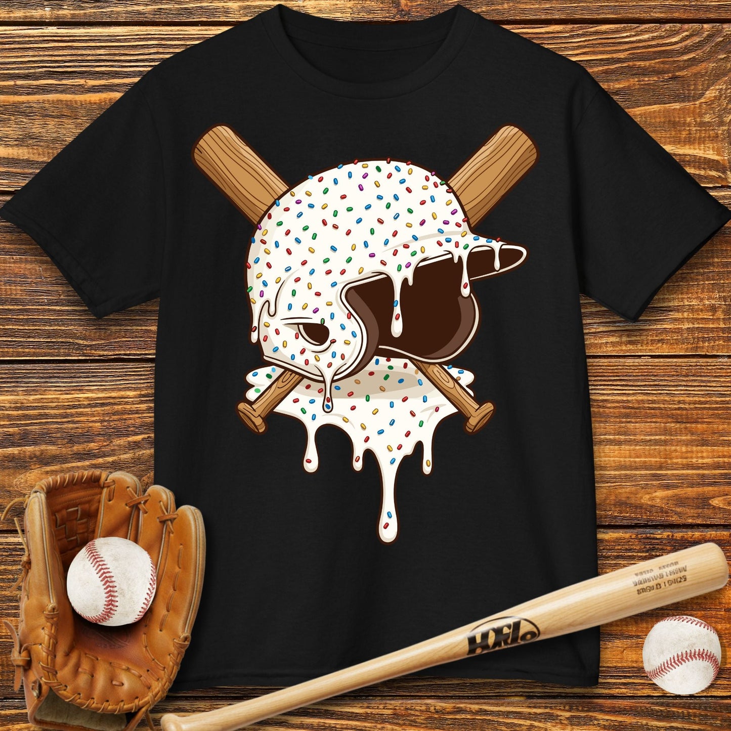 Baseball Drip Kids T-Shirt - HomeRun PrintsKids clothes