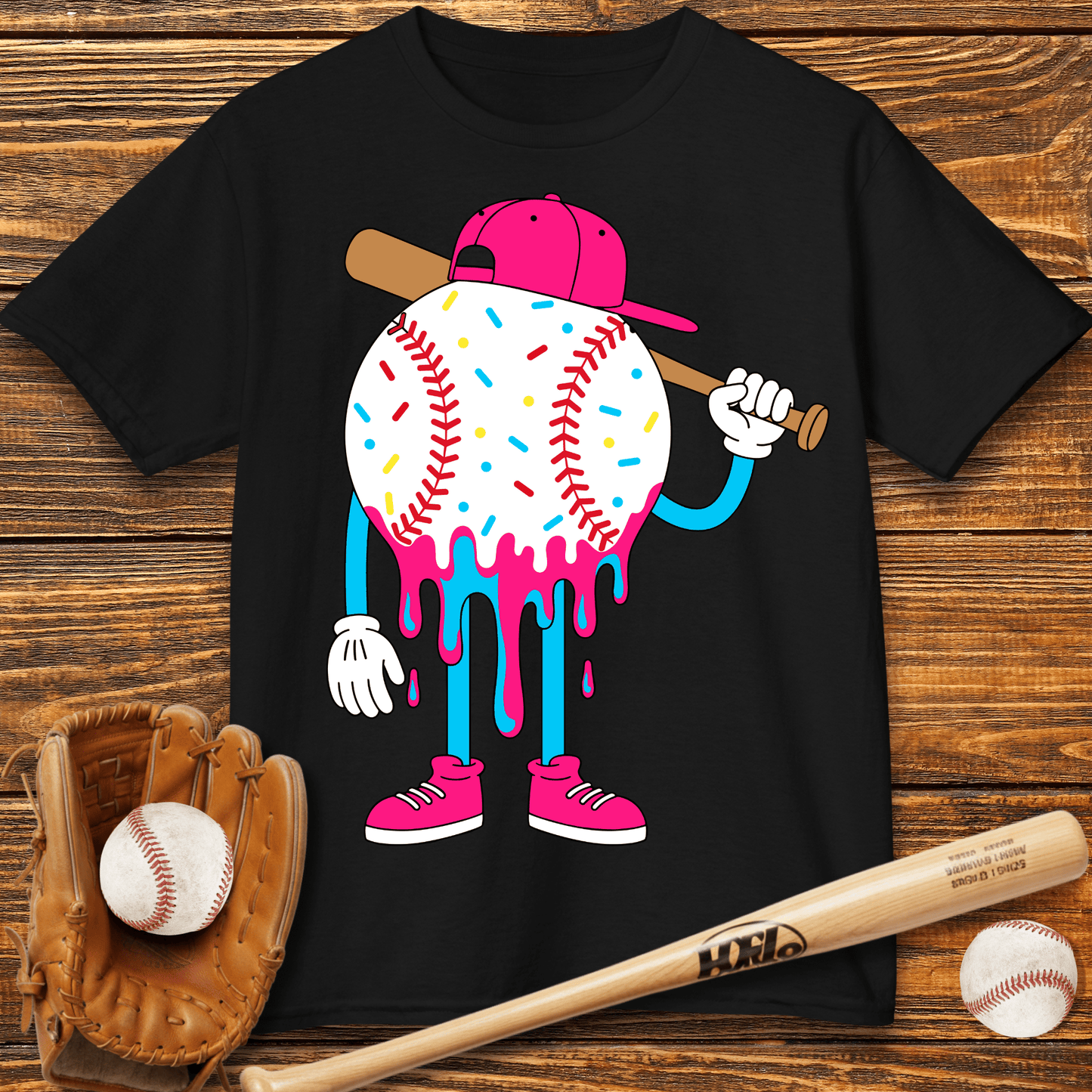 Baseball Drip Kids T-Shirt - HomeRun PrintsKids clothes