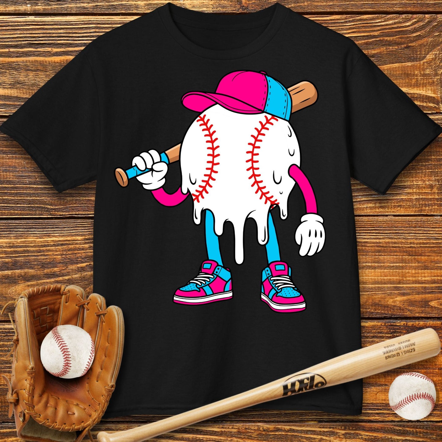 Baseball Drip Kids T-Shirt - HomeRun PrintsKids clothes