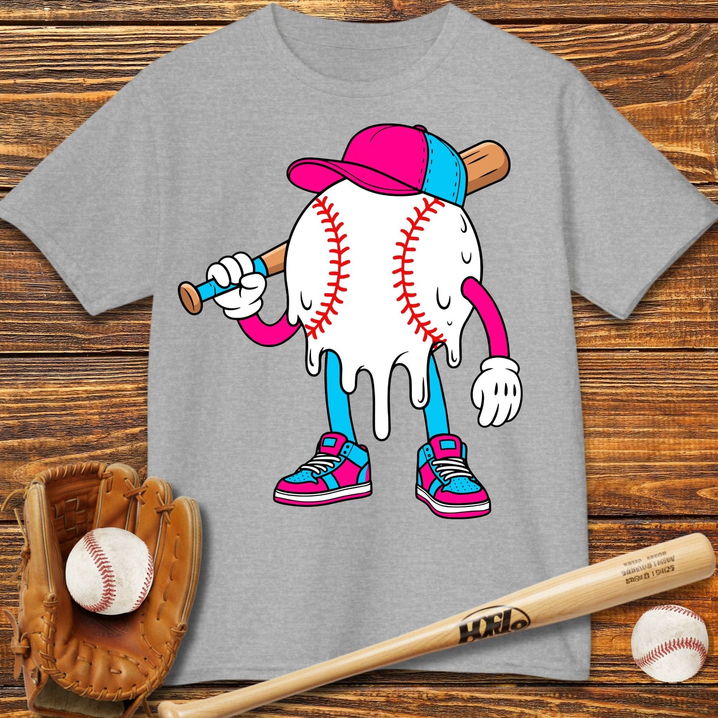 Baseball Drip Kids T-Shirt - HomeRun PrintsKids clothes