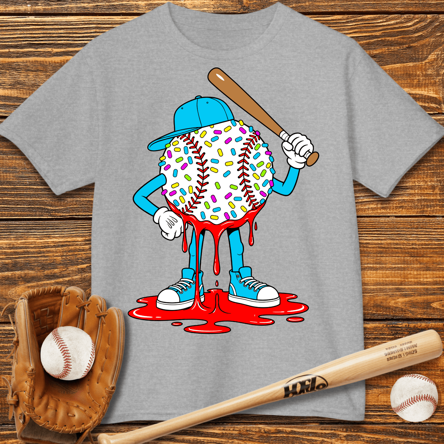 Baseball Drip Kids T-Shirt - HomeRun PrintsKids clothes