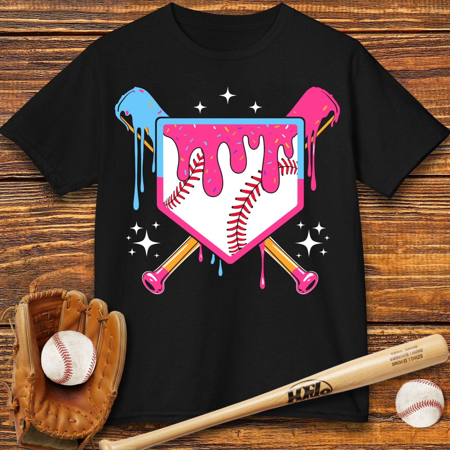 Baseball Drip Kids T-shirt - HomeRun PrintsKids clothes