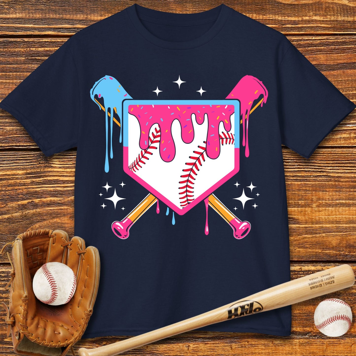 Baseball Drip Kids T-shirt - HomeRun PrintsKids clothes