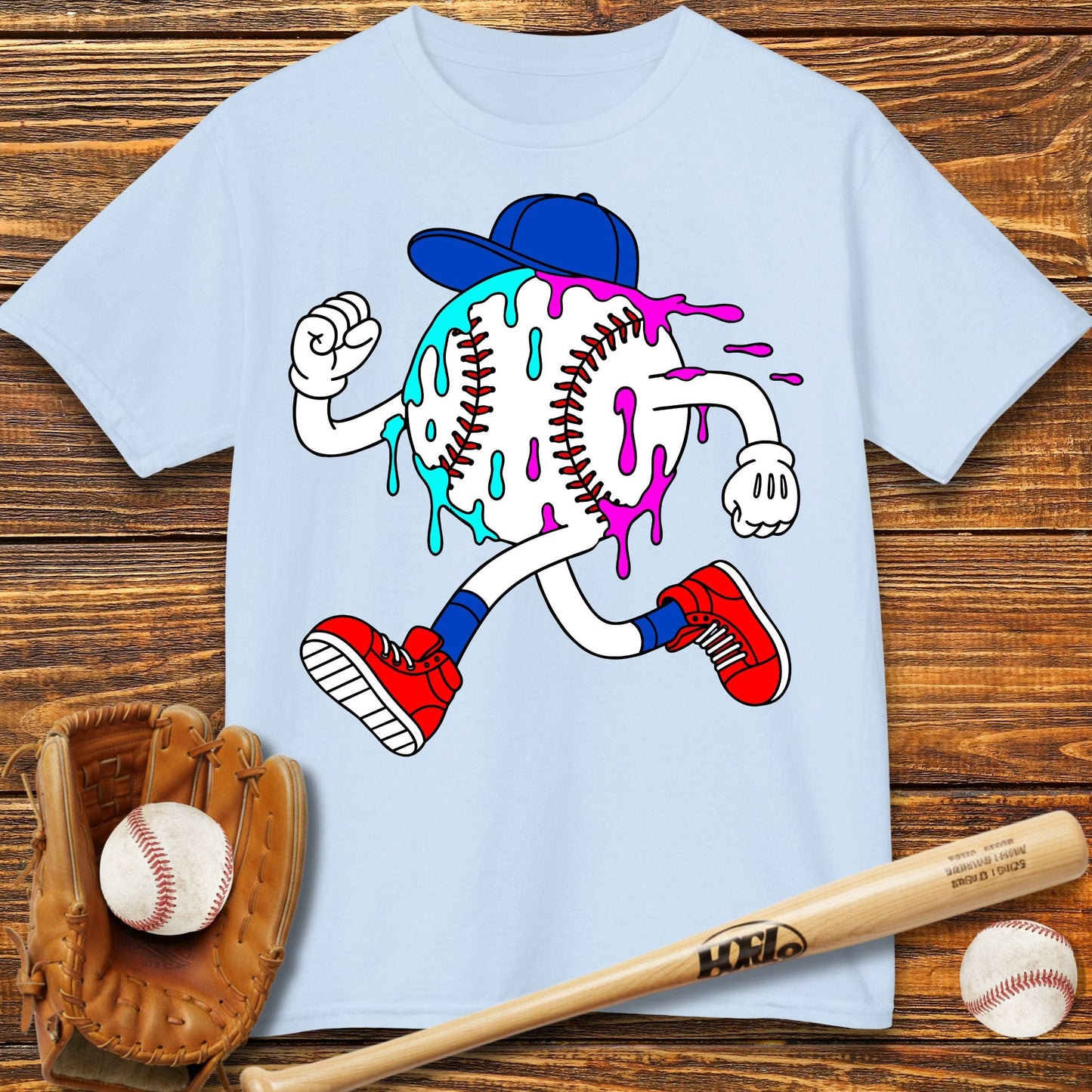 Baseball Drip Kids T-Shirt - HomeRun PrintsKids clothes