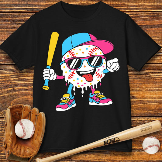 Baseball Drip Kids T-shirt - HomeRun PrintsKids clothes