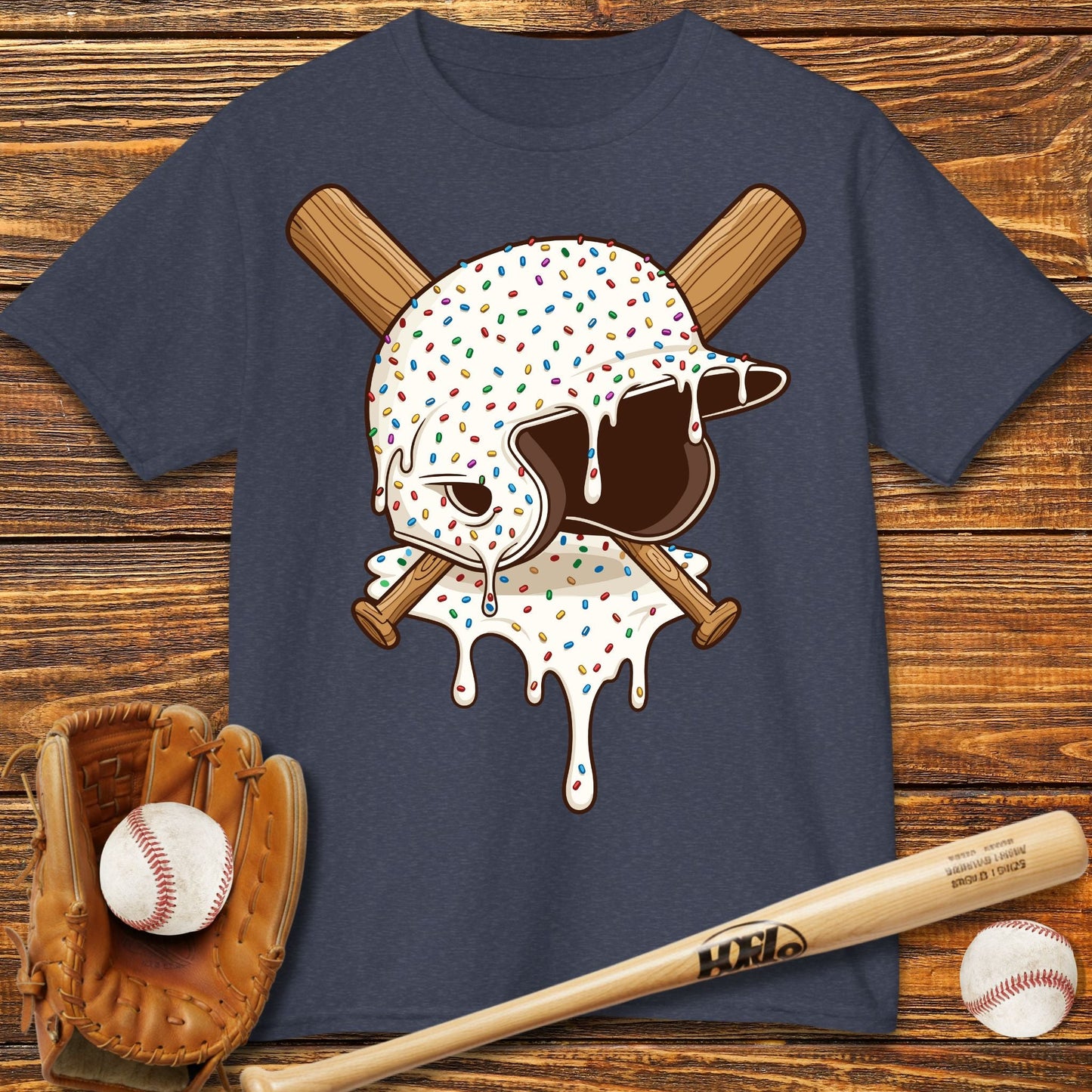 Baseball Drip Kids T-Shirt - HomeRun PrintsKids clothes