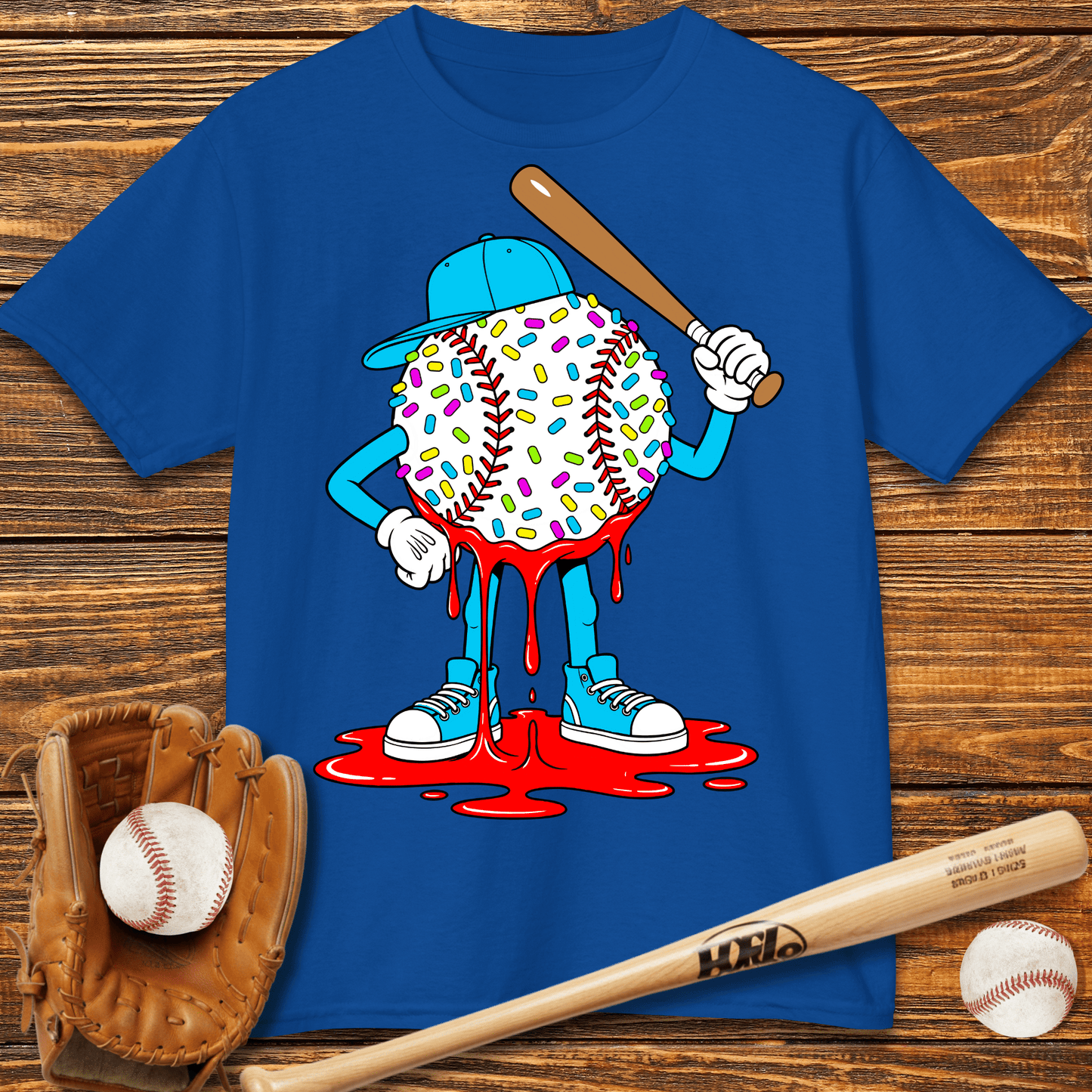 Baseball Drip Kids T-Shirt - HomeRun PrintsKids clothes