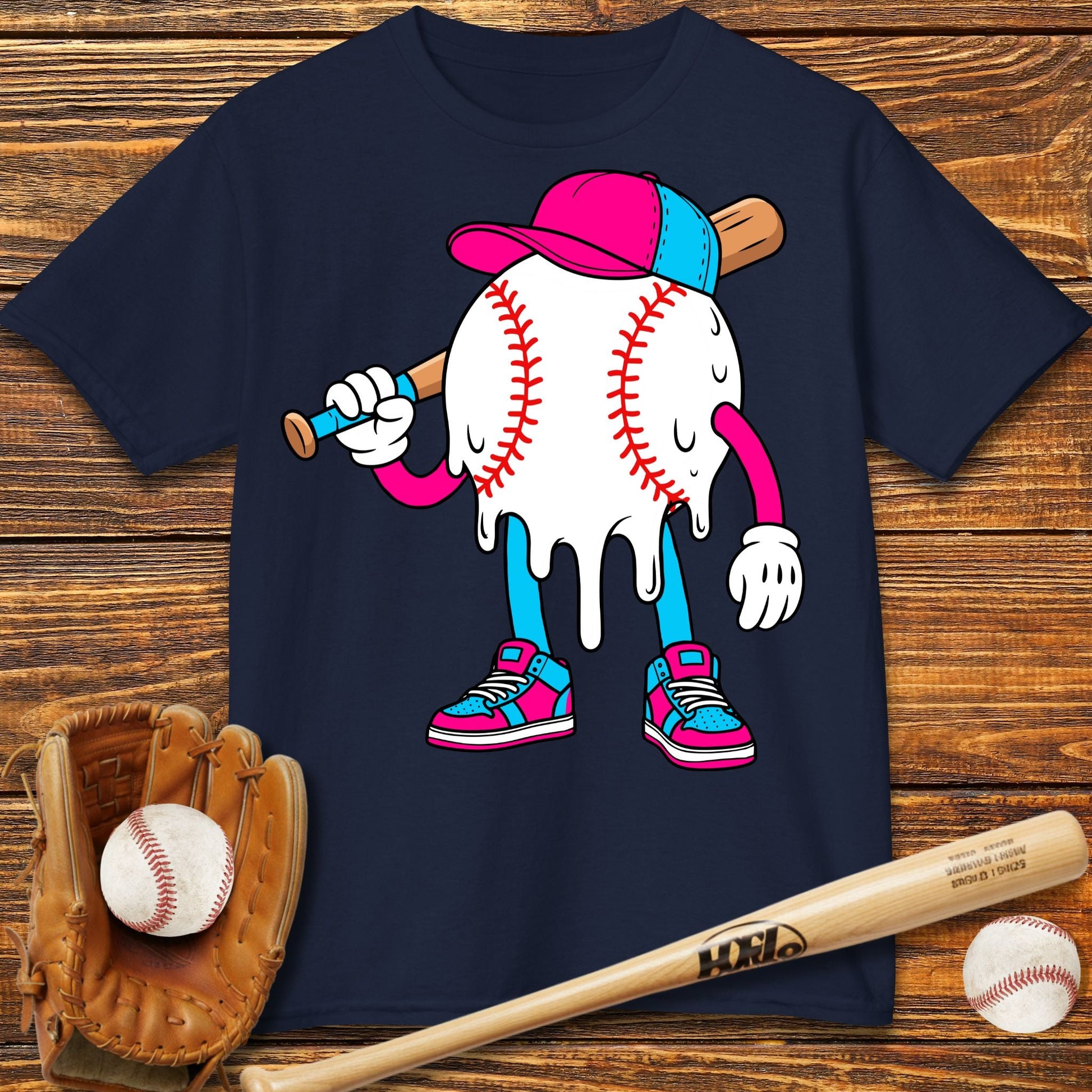 Baseball Drip Kids T-Shirt - HomeRun PrintsKids clothes
