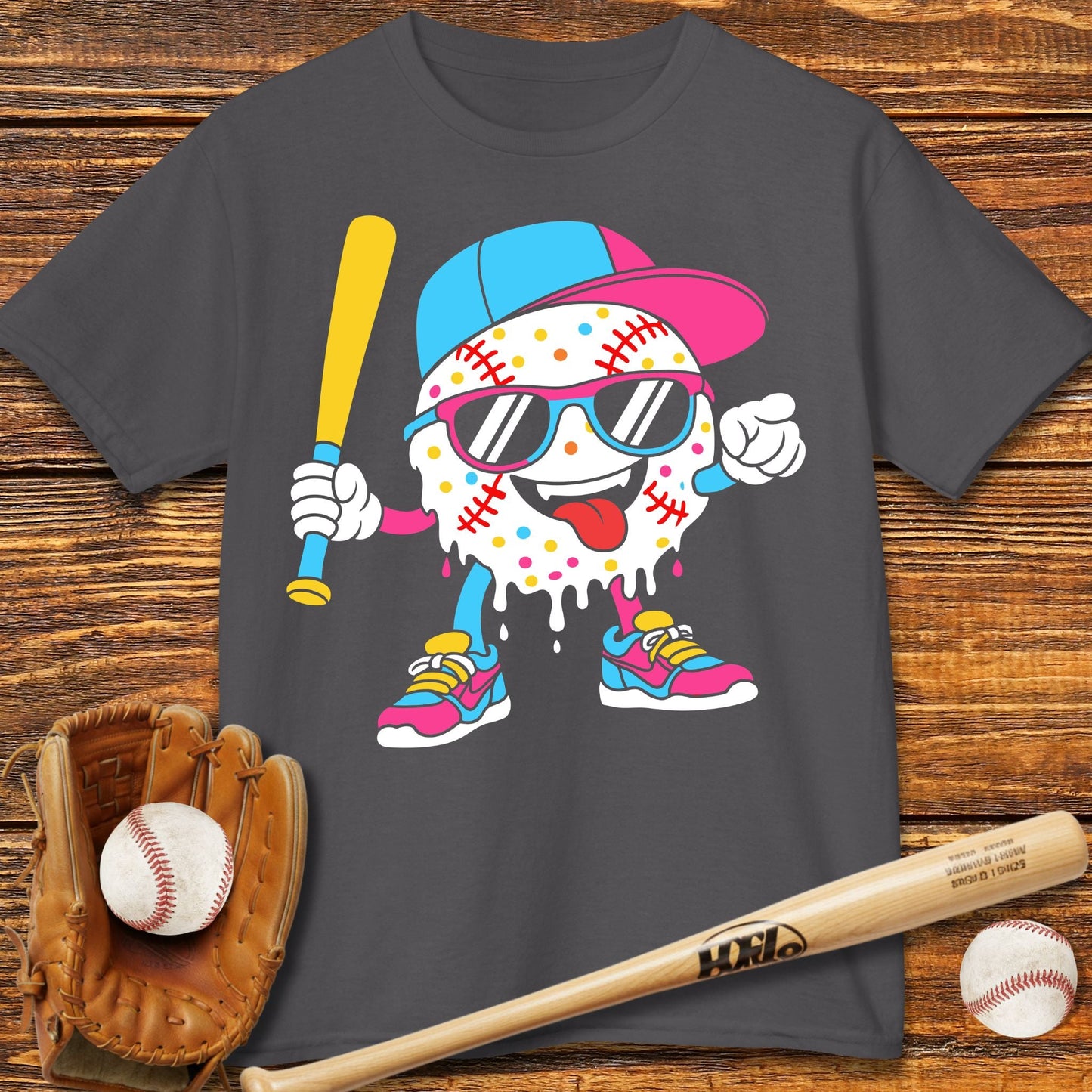 Baseball Drip Kids T-shirt - HomeRun PrintsKids clothes
