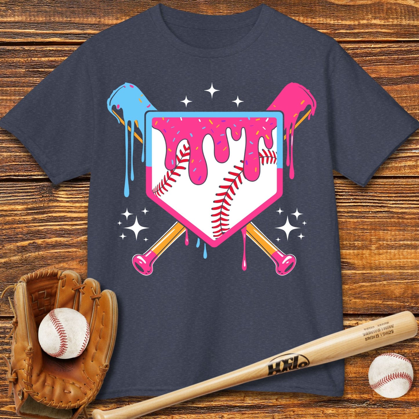 Baseball Drip Kids T-shirt - HomeRun PrintsKids clothes