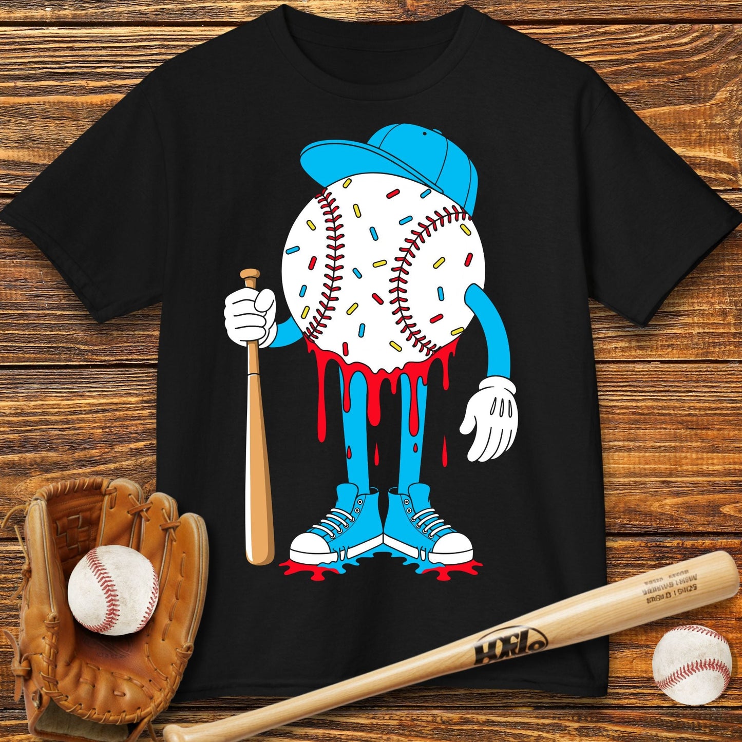 Baseball Drip Kids T-Shirt - HomeRun PrintsKids clothes