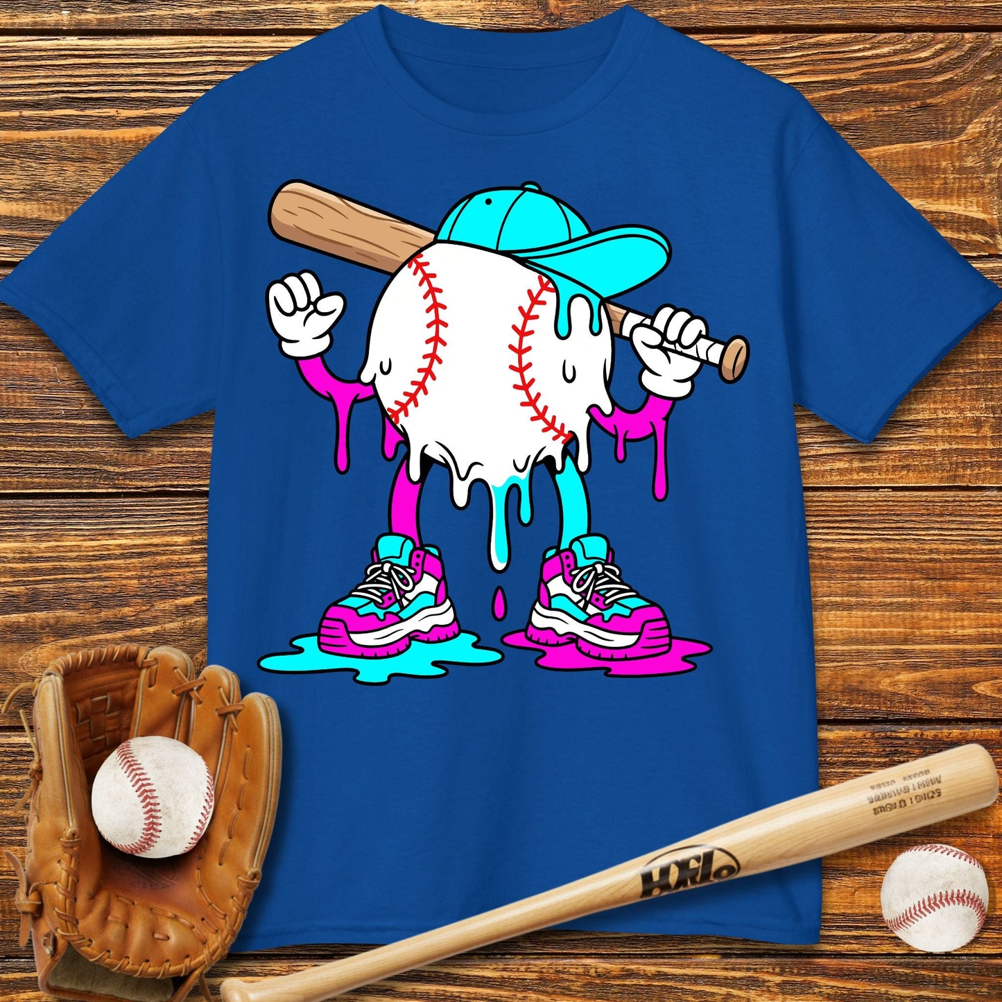Baseball Drip Kids T-Shirt - HomeRun PrintsKids clothes