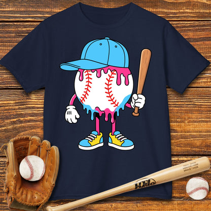 Baseball Drip Kids T-shirt - HomeRun PrintsKids clothes
